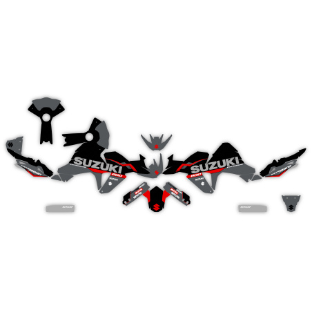 Kit déco moto Suzuki V-Strom DE SE 650 800 1050 adventure| Kit d’autocollants personnalisés
