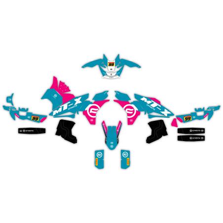 Cf Moto 800 mt-X motorcycle graphics | Custom sticker kit