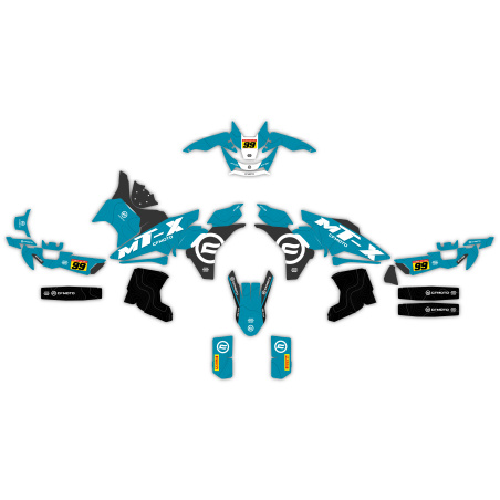 Kit déco moto Cf Moto 800 mt-X adventure| Kit d’autocollants personnalisés