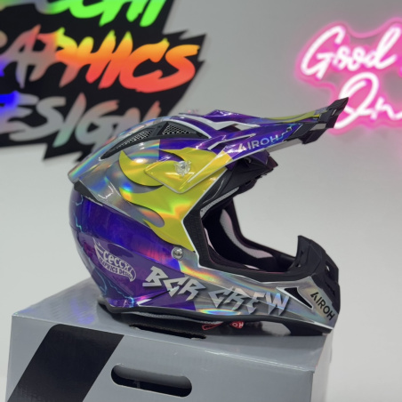 Customize your helmet | Full custom stickers kit for motorbike helmet