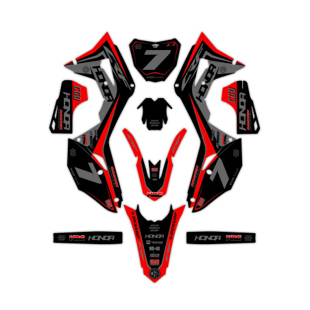 Kit déco moto Honda | Kit d’autocollants personnalisés