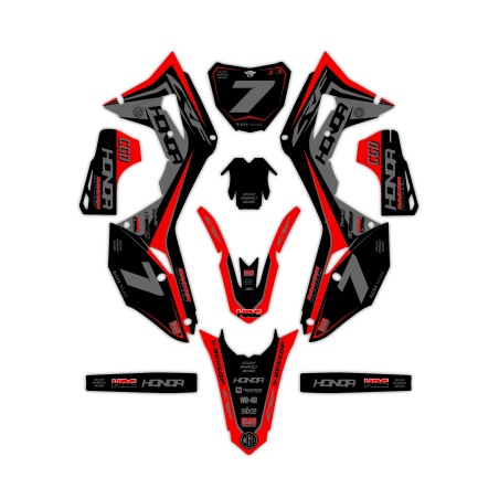 Kit déco moto Honda | Kit d’autocollants personnalisés