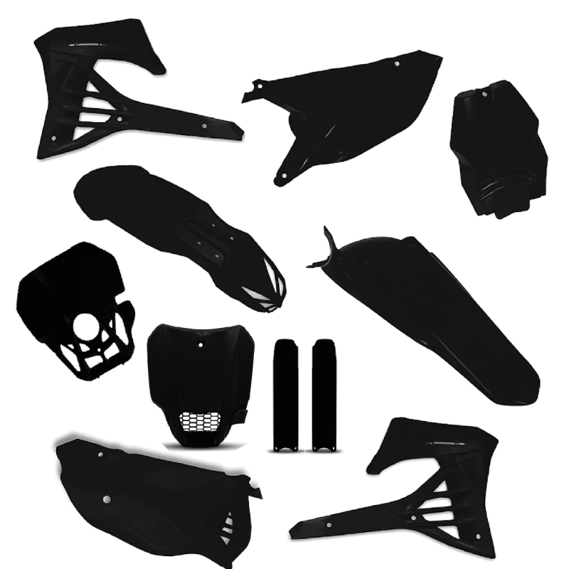 Black plastic kit for TM 2T fi 2022-2025