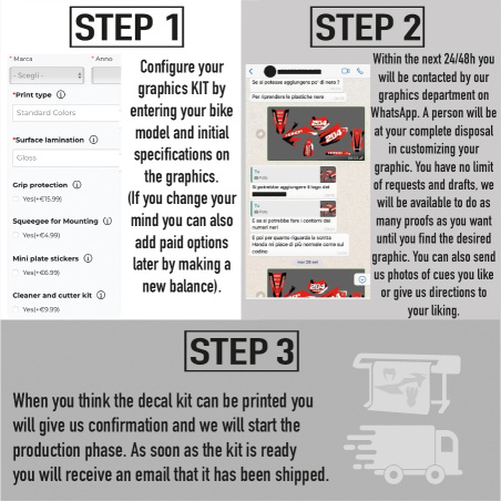 Full custom SCOOTER  graphics kit! | Motocross, enduro, motard, ecc...