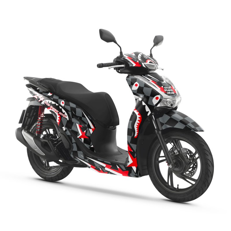Kit déco moto SCOOTER SH, BOOSTER, AEROX,...| Kit d’autocollants personnalisés