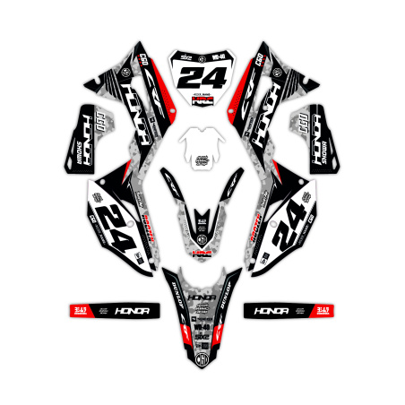 Kit déco moto Honda | Kit d’autocollants personnalisés