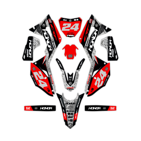 Kit déco moto Honda | Kit d’autocollants personnalisés