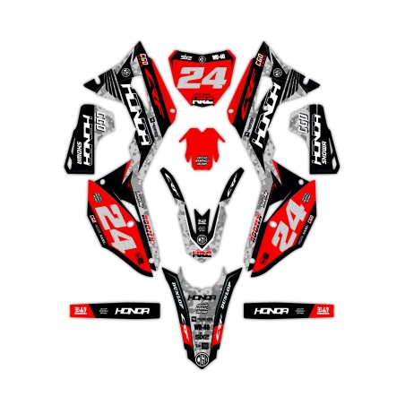 Kit déco moto Honda | Kit d’autocollants personnalisés