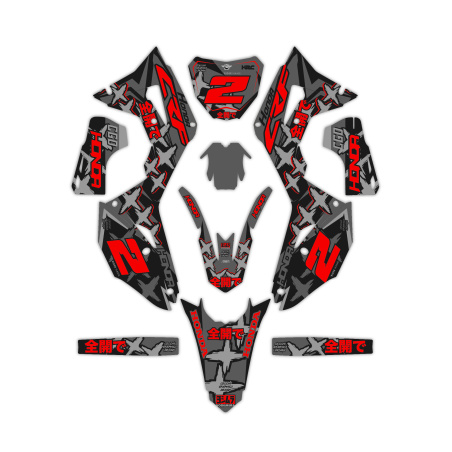 Kit déco moto Honda | Kit d’autocollants personnalisés
