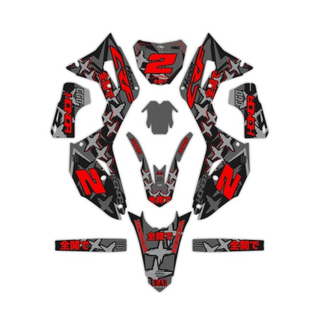 Kit déco moto Honda | Kit d’autocollants personnalisés