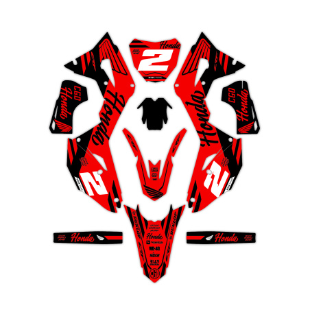 Kit déco moto Honda | Kit d’autocollants personnalisés