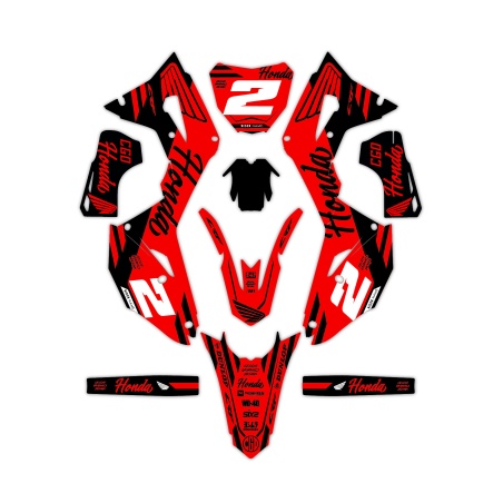 Kit déco moto Honda | Kit d’autocollants personnalisés