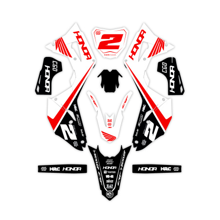 Kit déco moto Honda | Kit d’autocollants personnalisés