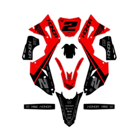 Kit déco moto Honda | Kit d’autocollants personnalisés
