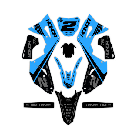 Kit déco moto Honda | Kit d’autocollants personnalisés