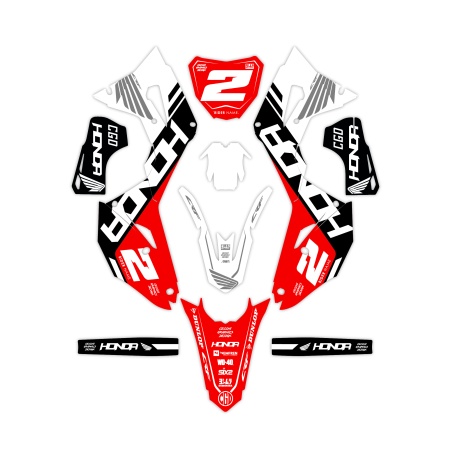 Kit déco moto Honda | Kit d’autocollants personnalisés