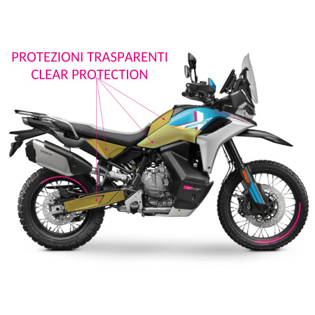 Protections adhésives transparentes pour CF MOTO 800/1000 MTX - Résistantes aux rayures et durables