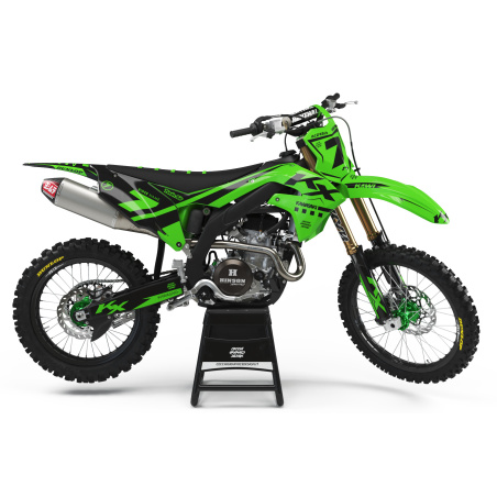 Kit déco moto Kawasaki | Kit d’autocollants personnalisés