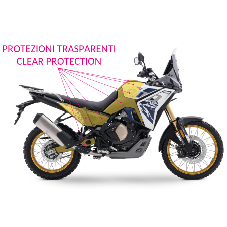 Protections adhésives transparentes pour VOGE 800 DSX - Résistantes aux rayures et durables