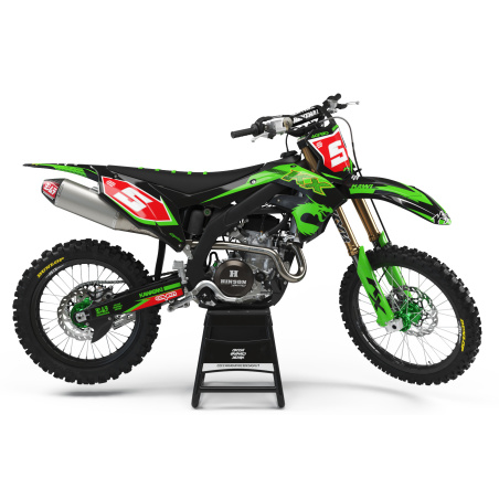 Kit déco moto Kawasaki | Kit d’autocollants personnalisés