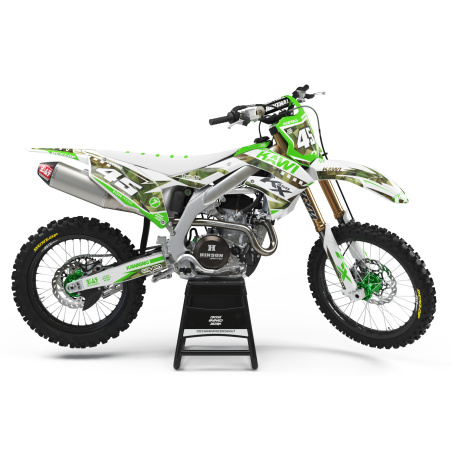 Kit déco moto Kawasaki | Kit d’autocollants personnalisés
