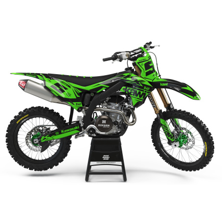 Kit déco moto Kawasaki | Kit d’autocollants personnalisés