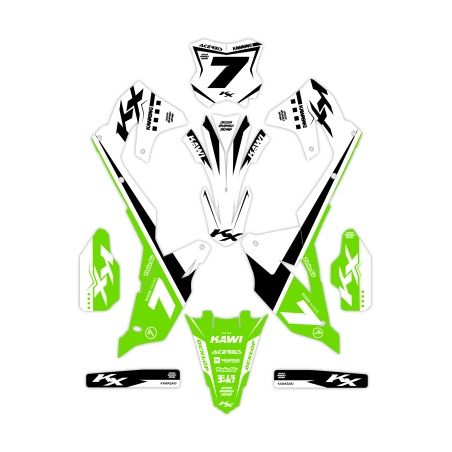 Kit déco moto Kawasaki | Kit d’autocollants personnalisés