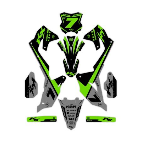 Kit déco moto Kawasaki | Kit d’autocollants personnalisés