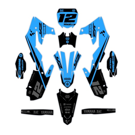 Yamaha motorcycle graphics | Custom sticker kit