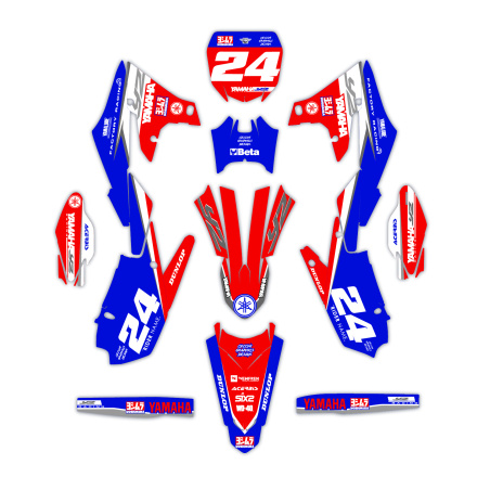 Yamaha motorcycle graphics | Custom sticker kit