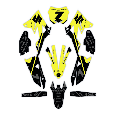 Kit déco moto Suzuki | Kit d’autocollants personnalisés