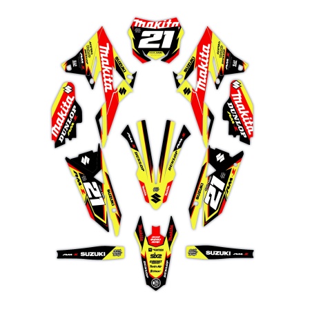 Kit déco moto Suzuki | Kit d’autocollants personnalisés