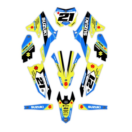 Kit déco moto Suzuki | Kit d’autocollants personnalisés