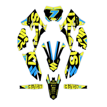 Kit déco moto Suzuki | Kit d’autocollants personnalisés