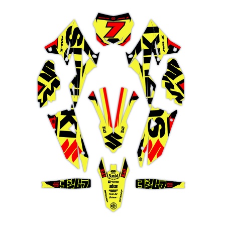 Kit déco moto Suzuki | Kit d’autocollants personnalisés