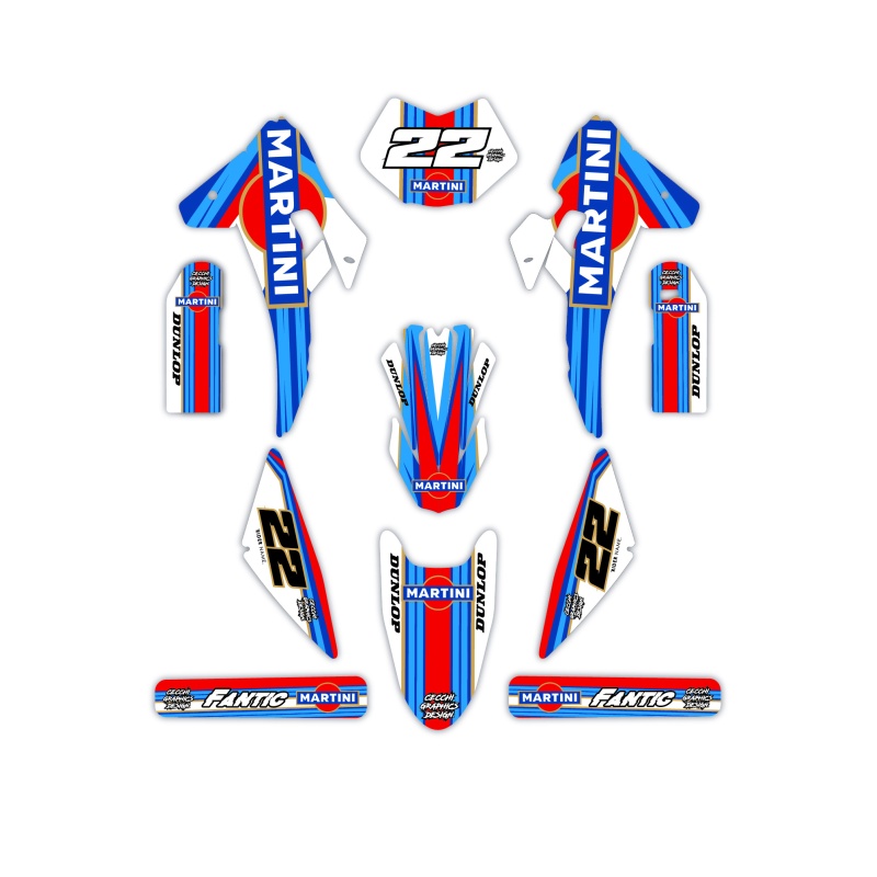 Fantic motorcycle graphics | Custom sticker kit