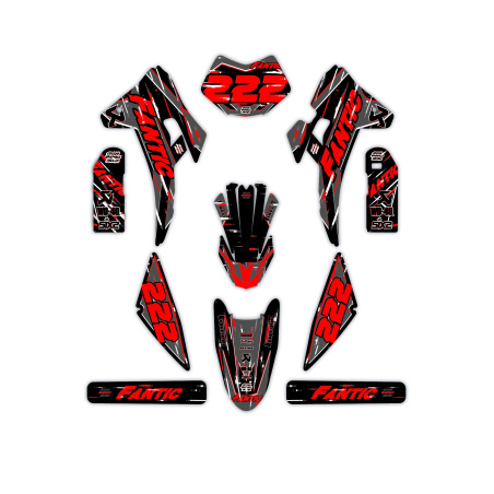 Kit déco moto Fantic | Kit d’autocollants personnalisés