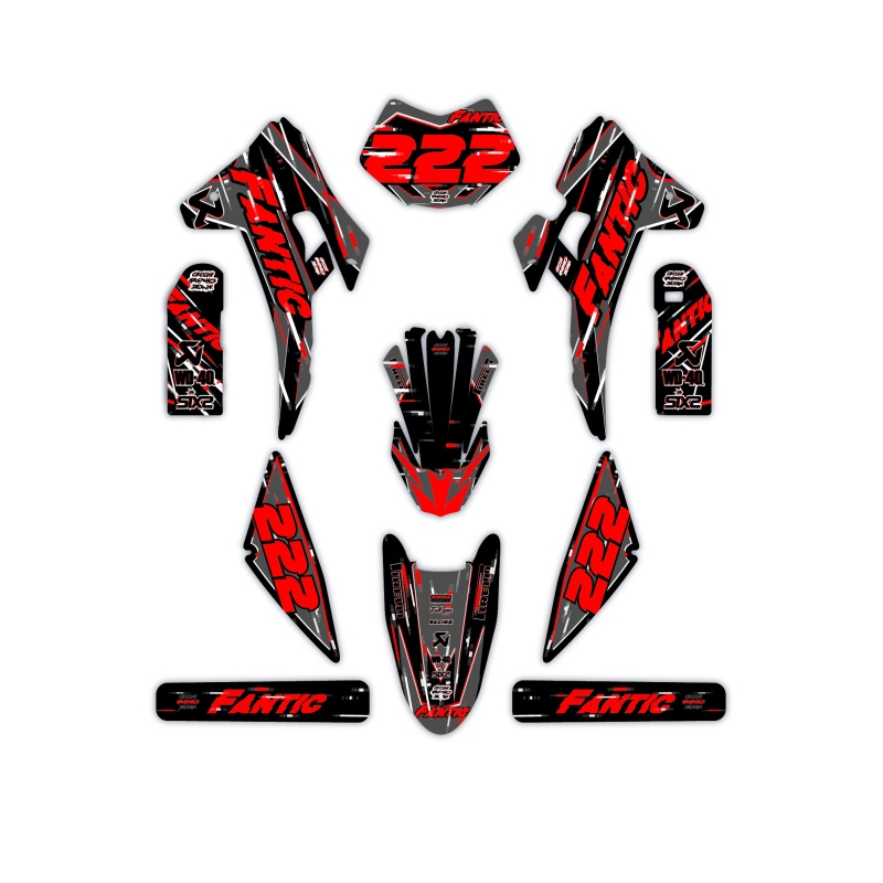 Fantic motorcycle graphics | Custom sticker kit