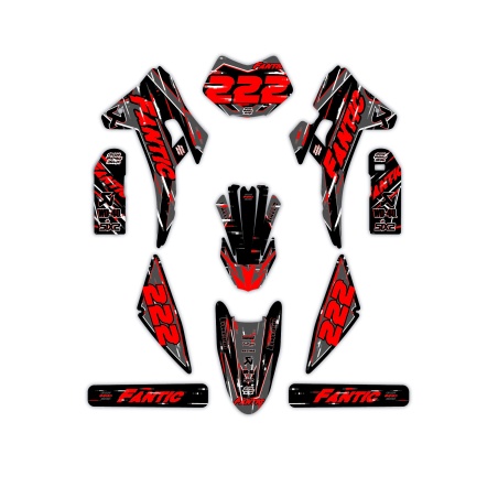 Fantic motorcycle graphics | Custom sticker kit