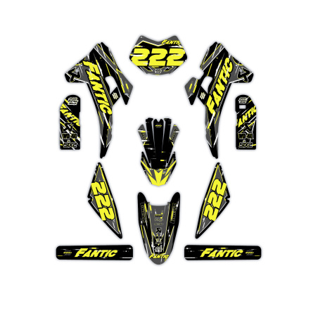 Kit déco moto Fantic | Kit d’autocollants personnalisés
