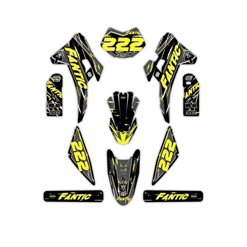 Fantic motorcycle graphics | Custom sticker kit