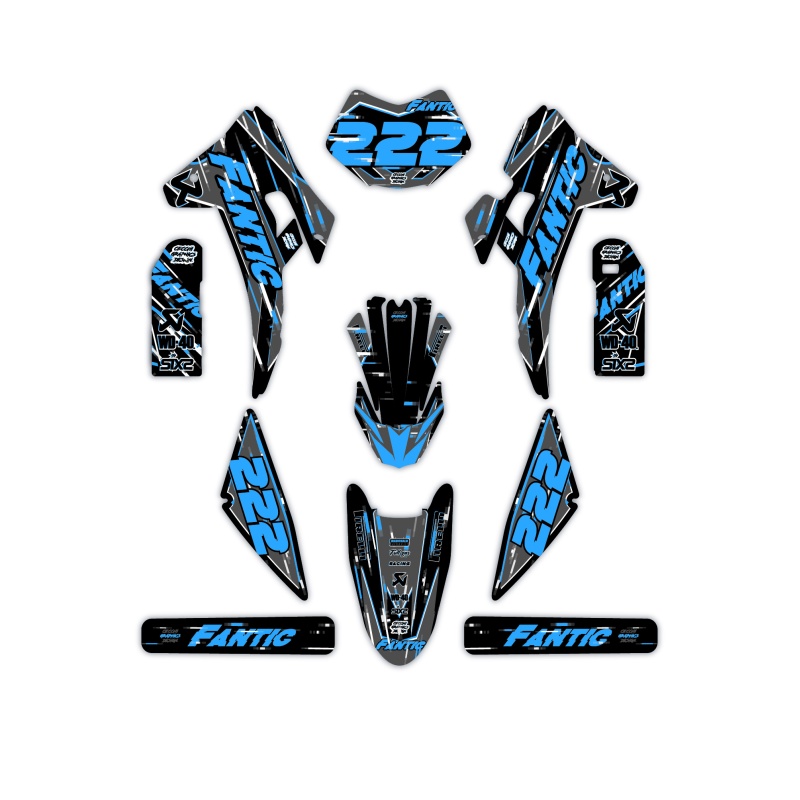 Fantic motorcycle graphics | Custom sticker kit