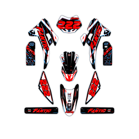 Kit déco moto Fantic | Kit d’autocollants personnalisés