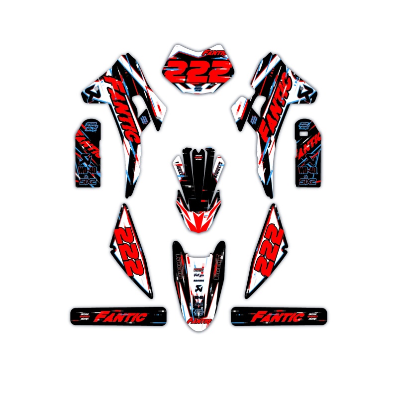 Fantic motorcycle graphics | Custom sticker kit
