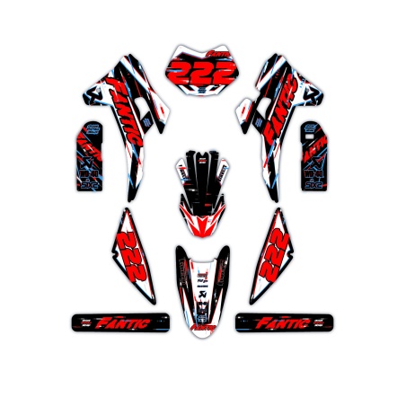 Fantic motorcycle graphics | Custom sticker kit