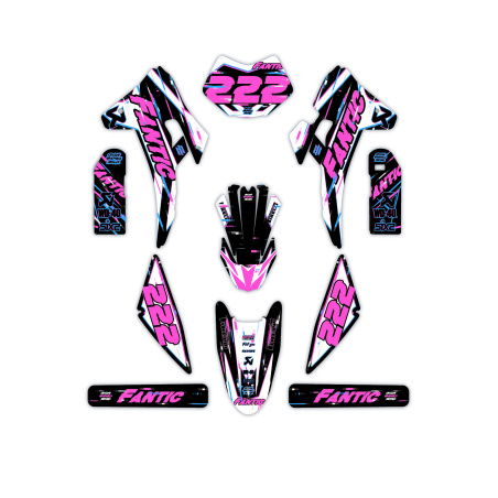 Kit déco moto Fantic | Kit d’autocollants personnalisés
