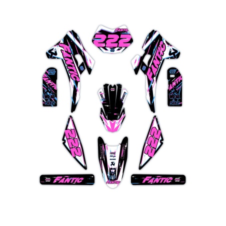 Fantic motorcycle graphics | Custom sticker kit