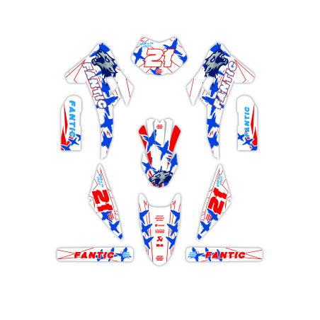 Fantic motorcycle graphics | Custom sticker kit