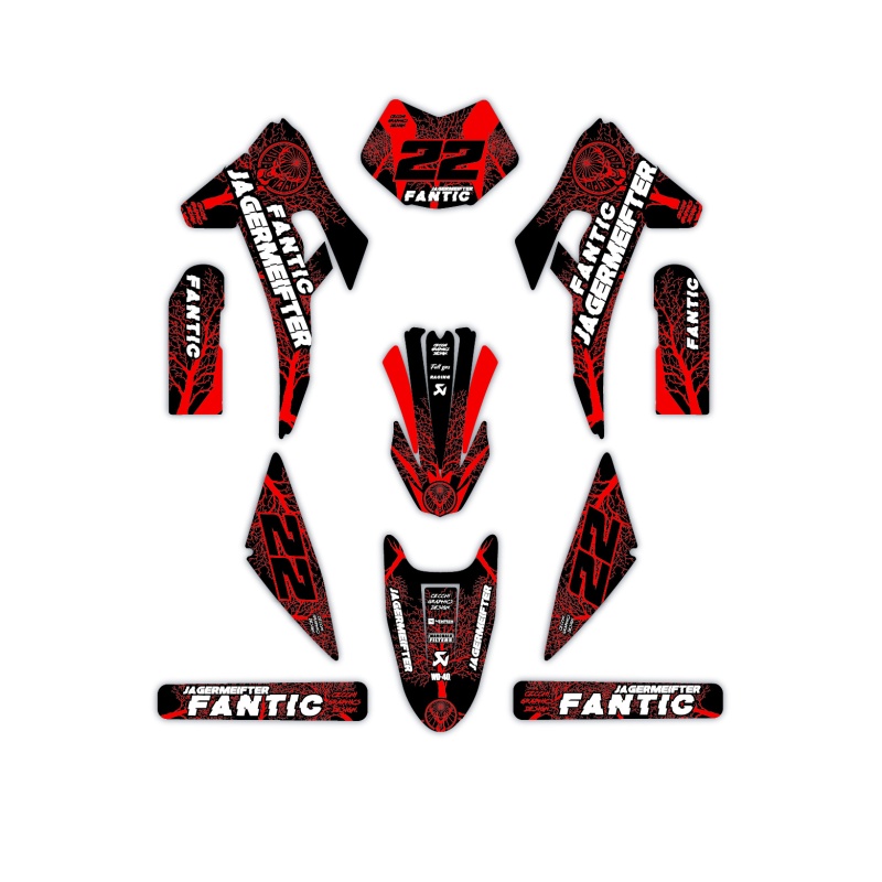 Fantic motorcycle graphics | Custom sticker kit
