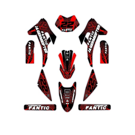 Fantic motorcycle graphics | Custom sticker kit